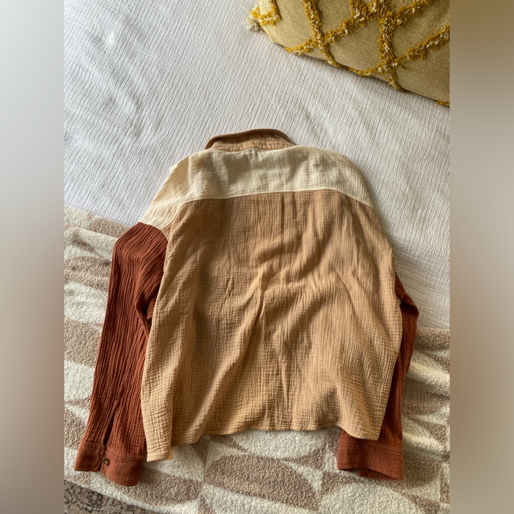 Linen Multicolor Button Shirt - Picture 3 of 3